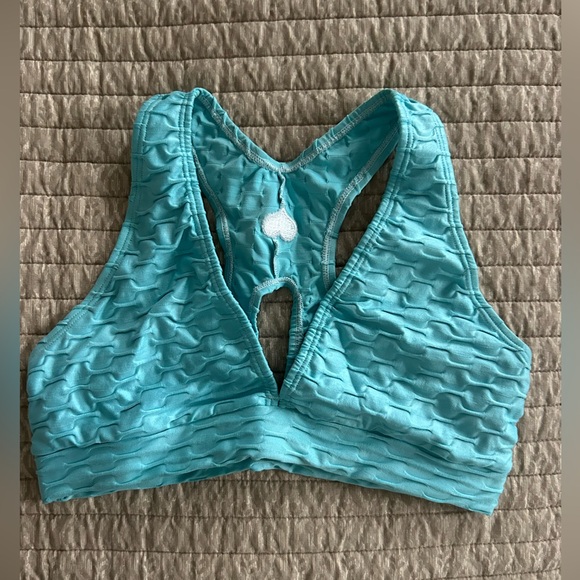 Booty by Brabants Other - Booty by Brabants Chrome Azul Bebe Deep V Bra